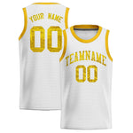 Custom White Sequined Tops Athletic Basketball Jersey | BuyFootballJersey