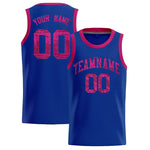 Custom Royal Sequined Tops Athletic Basketball Jersey | BuyFootballJersey