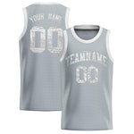 Custom Silver Sequined Tops Athletic Basketball Jersey | BuyFootballJersey