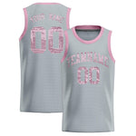 Custom Silver Sequined Tops Athletic Basketball Jersey | BuyFootballJersey