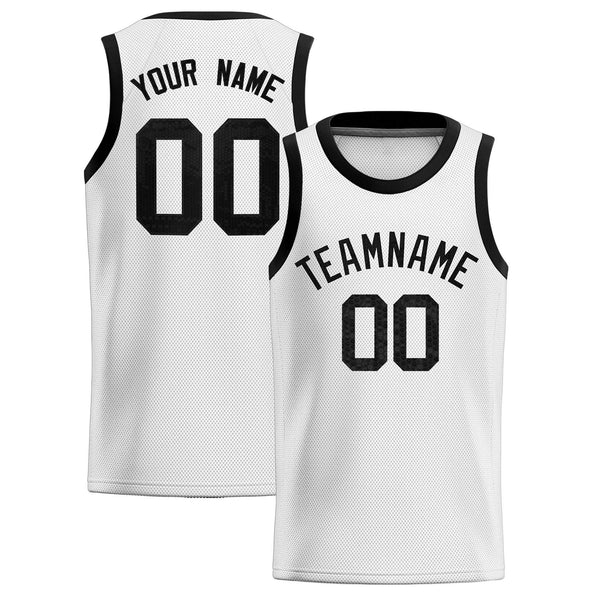 Custom White Sequined Tops Athletic Basketball Jersey | BuyFootballJersey