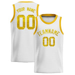 Custom White Sequined Tops Athletic Basketball Jersey | BuyFootballJersey