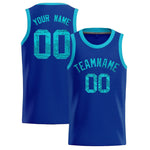 Custom Royal Sequined Tops Athletic Basketball Jersey | BuyFootballJersey