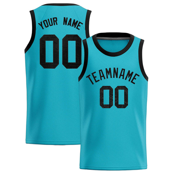 Custom Sky Blue Sequined Tops Athletic Basketball Jersey | BuyFootballJersey