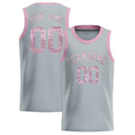 Custom Silver Sequined Tops Athletic Basketball Jersey | BuyFootballJersey