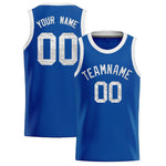 Custom Royal Sequined Tops Athletic Basketball Jersey | BuyFootballJersey