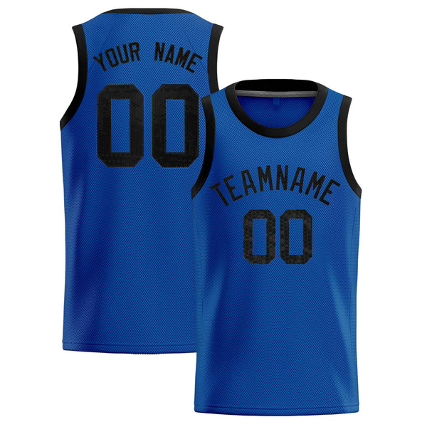 Custom Royal Sequined Tops Athletic Basketball Jersey | BuyFootballJersey