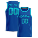 Custom Royal Sequined Tops Athletic Basketball Jersey | BuyFootballJersey
