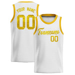 Custom White Sequined Tops Athletic Basketball Jersey | BuyFootballJersey