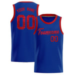 Custom Royal Sequined Tops Athletic Basketball Jersey | BuyFootballJersey