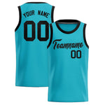 Custom Sky Blue Sequined Tops Athletic Basketball Jersey | BuyFootballJersey