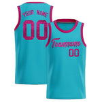 Custom Sky Blue Sequined Tops Athletic Basketball Jersey | BuyFootballJersey