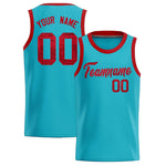 Custom Sky Blue Sequined Tops Athletic Basketball Jersey | BuyFootballJersey