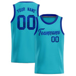 Custom Sky Blue Sequined Tops Athletic Basketball Jersey | BuyFootballJersey