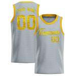 Custom Silver Sequined Tops Athletic Basketball Jersey | BuyFootballJersey