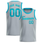 Custom Silver Sequined Tops Athletic Basketball Jersey | BuyFootballJersey
