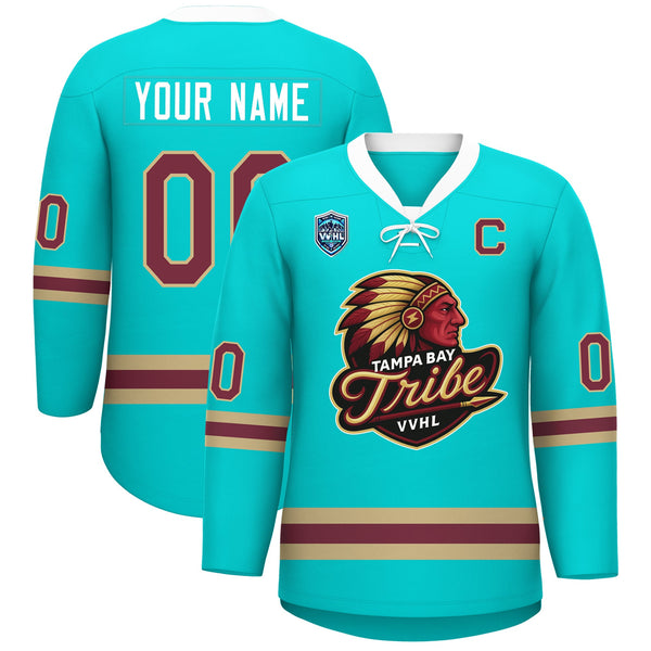 VVHL S8 Custom TEMPA BAY TRIBE Hockey Jersey | BuyFootballJersey