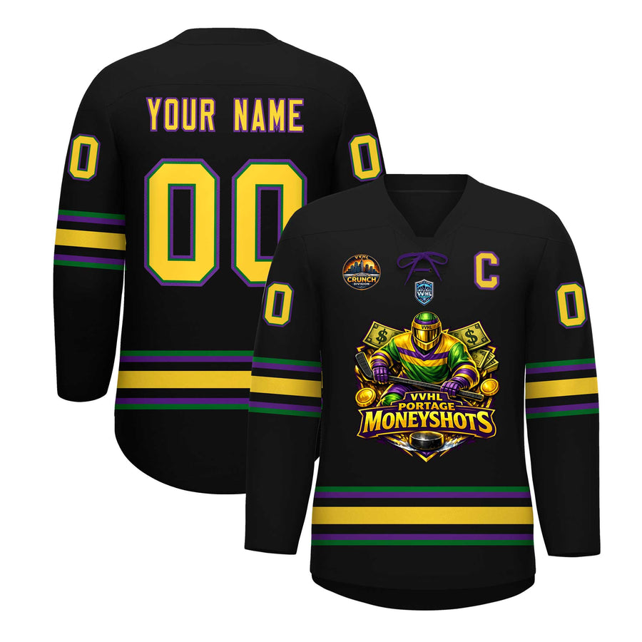 Custom VVHL S11 PORTAGE MONEYSHOTS Hockey Jersey | BuyFootballJersey