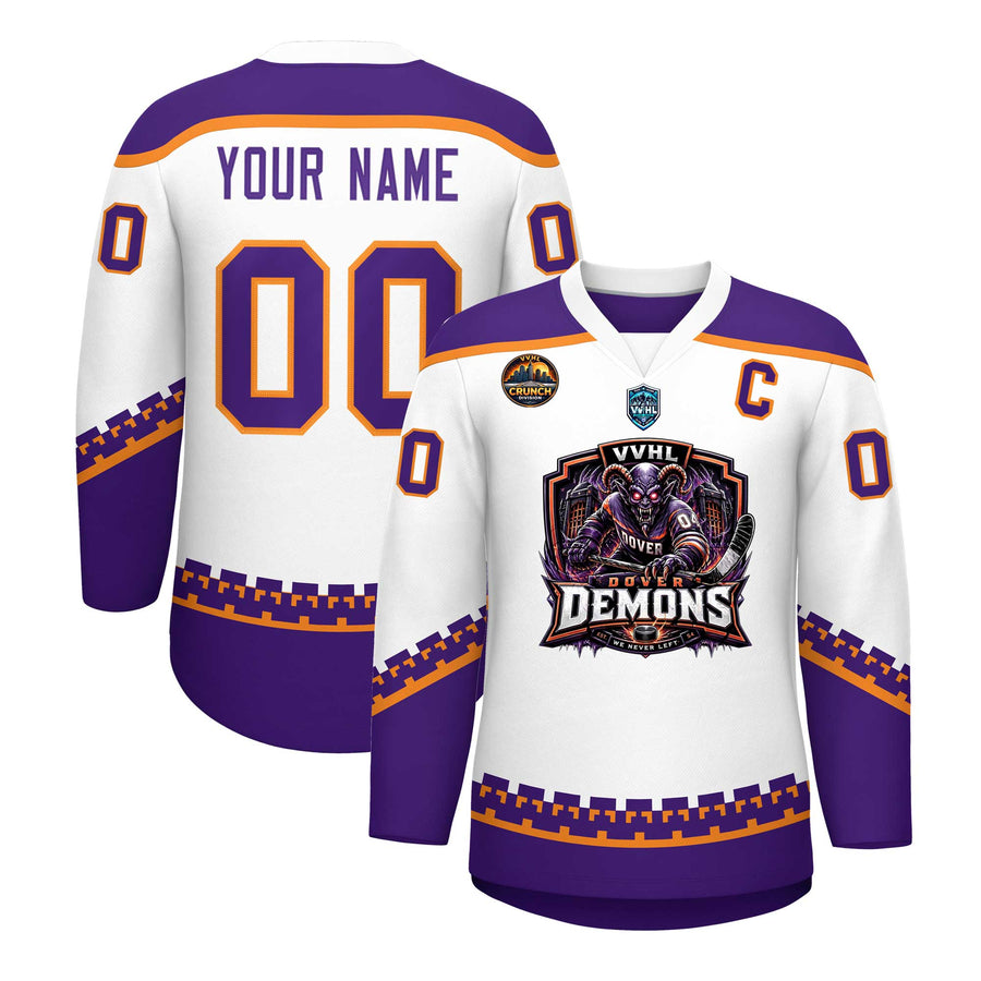 Custom VVHL S11 Dover Demons Hockey Jersey | BuyFootballJersey