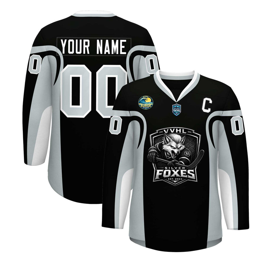 Custom VVHL S11 Silver Fox Hockey Jersey | BuyFootballJersey