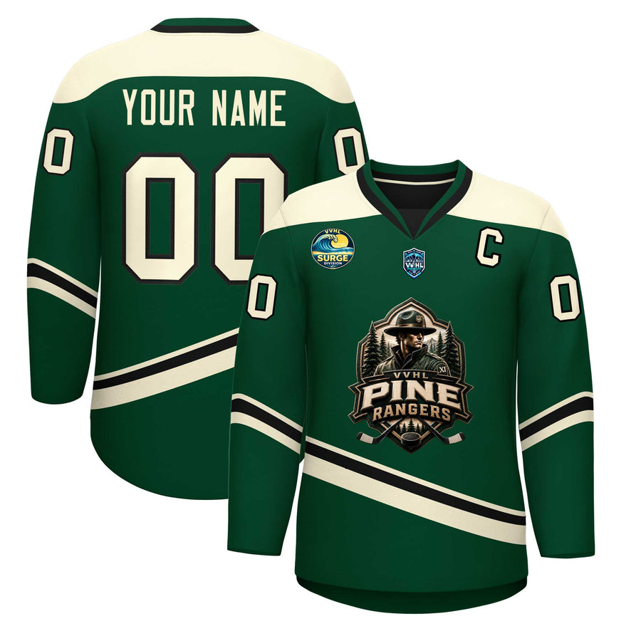 Custom VVHL S11 Pine Rangers Hockey Jersey | BuyFootballJersey