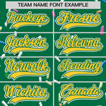Custom Kelly Green Gold Ice Cream Pattern Personalized V-Neck Hockey Jersey | BuyFootballJersey