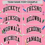 Custom Light Pink Black Ice Cream Pattern Personalized V-Neck Hockey Jersey | BuyFootballJersey