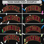 Custom Black Crimson Ice Cream Pattern Personalized V-Neck Hockey Jersey | BuyFootballJersey