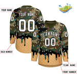 Custom Camo White Ice Cream Pattern Personalized V-Neck Hockey Jersey | BuyFootballJersey