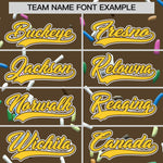 Custom Light Brown Gold Ice Cream Pattern Personalized V-Neck Hockey Jersey | BuyFootballJersey
