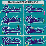 Custom Teal Purple Ice Cream Pattern Personalized V-Neck Hockey Jersey | BuyFootballJersey