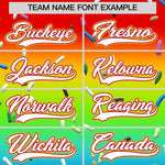 Custom Rainbow White Ice Cream Pattern Personalized V-Neck Hockey Jersey | BuyFootballJersey