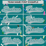 Custom Teal Silver Ice Cream Pattern Personalized V-Neck Hockey Jersey | BuyFootballJersey