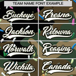 Custom Camo White Ice Cream Pattern Personalized V-Neck Hockey Jersey | BuyFootballJersey