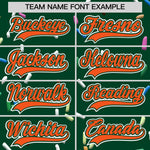 Custom Green Orange Ice Cream Pattern Personalized V-Neck Hockey Jersey | BuyFootballJersey