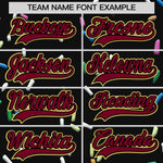 Custom Black Crimson Ice Cream Pattern Personalized V-Neck Hockey Jersey | BuyFootballJersey