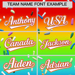 Custom Rainbow White Ice Cream Pattern Personalized V-Neck Hockey Jersey | BuyFootballJersey