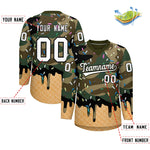 Custom Camo White Ice Cream Pattern Personalized V-Neck Hockey Jersey | BuyFootballJersey