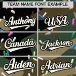 Custom Camo White Ice Cream Pattern Personalized V-Neck Hockey Jersey | BuyFootballJersey