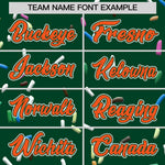 Custom Green Orange Ice Cream Pattern Personalized V-Neck Hockey Jersey | BuyFootballJersey