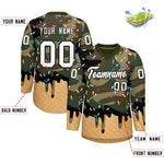 Custom Camo White Ice Cream Pattern Personalized V-Neck Hockey Jersey | BuyFootballJersey