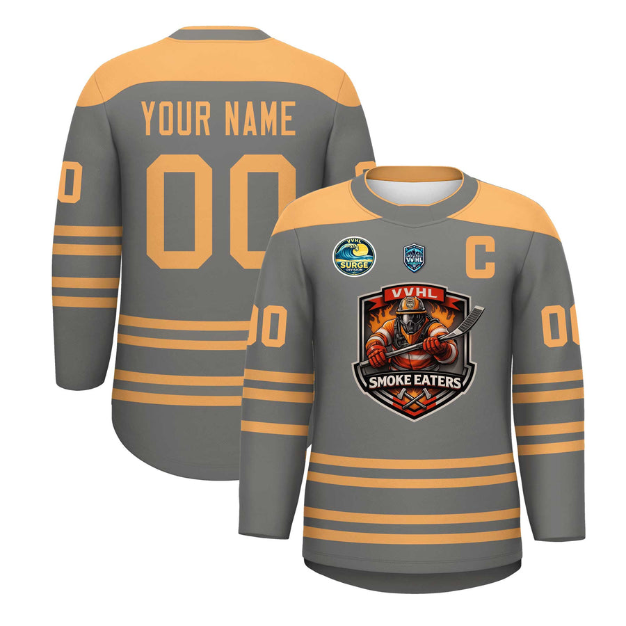 Custom VVHL S10 SMOKE EATERS Hockey Jersey | BuyFootballJersey
