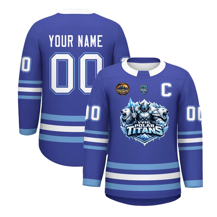 Custom VVHL S10 POLAR TITANS Hockey Jersey | BuyFootballJersey