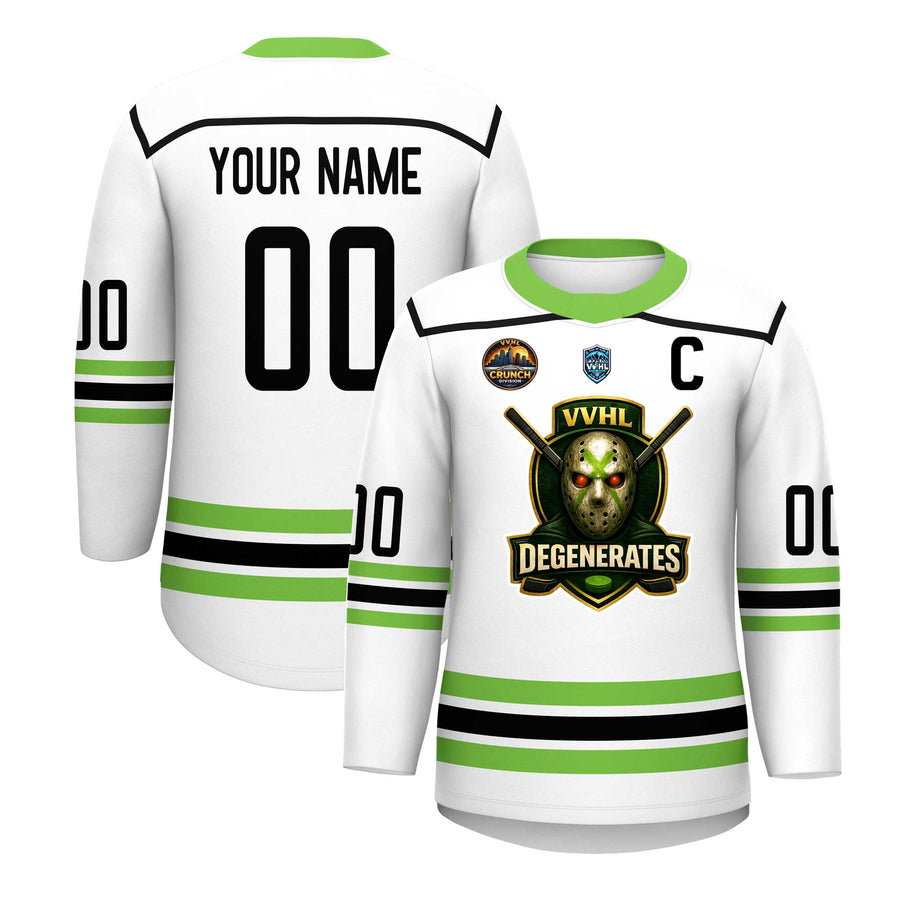 Custom VVHL S10 Degenerates Hockey Jersey | BuyFootballJersey