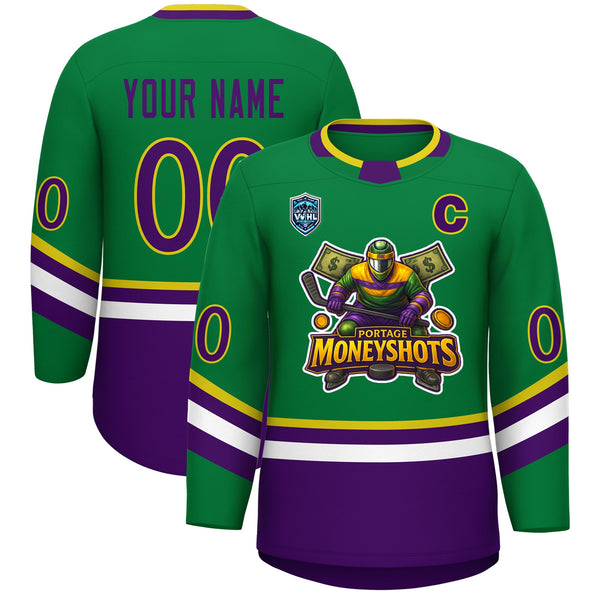 Custom VVHL S8 Portage Moneyshots Hockey Jersey | BuyFootballJersey