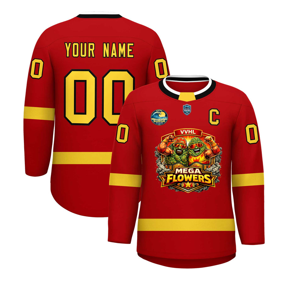 Custom VVHL S10 MEGA FLOWERS Hockey Jersey | BuyFootballJersey