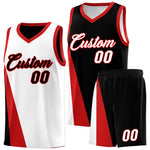 Custom White Black Slanting Two Lines Color Block Sports Uniform Basketball Jersey | BuyFootballJersey