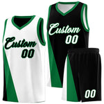 Custom White Black Slanting Two Lines Color Block Sports Uniform Basketball Jersey | BuyFootballJersey