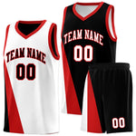 Custom White Black Slanting Two Lines Color Block Sports Uniform Basketball Jersey | BuyFootballJersey
