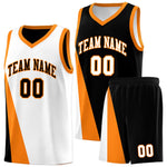 Custom White Black Slanting Two Lines Color Block Sports Uniform Basketball Jersey | BuyFootballJersey